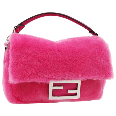 fendi roll bag pink|hot pink fendi bag.